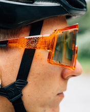 SPATZ "SHIELD" Glasses - Translucent Orange #SHIELD